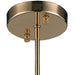 Paris Champagne Gold Clear Golden Teak Crystal 1 Light Pendant - Pendants