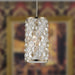 Paris Champagne Gold Clear Golden Teak Crystal 1 Light Pendant - Pendants