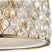 Paris Champagne Gold Clear Golden Teak Crystal 1 Light Pendant - Pendants