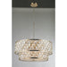 Paris Champagne Gold Clear Golden Teak Crystal 12 Light Pendant - Pendants