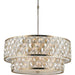 Paris Champagne Gold Clear Golden Teak Crystal 12 Light Pendant - Pendants