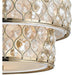 Paris Champagne Gold Clear Golden Teak Crystal 12 Light Pendant - Pendants