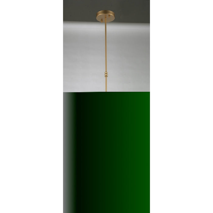 Paris Matte Gold Golden Teak Crystal 1 Light Pendant - Pendants