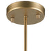 Paris Matte Gold Golden Teak Crystal 1 Light Pendant - Pendants