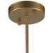 Paris Matte Gold Golden Teak Crystal 1 Light Pendant - Pendants