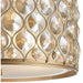 Paris Matte Gold Golden Teak Crystal 1 Light Pendant - Pendants