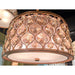 Paris Matte Gold Golden Teak Crystal 1 Light Pendant - Pendants