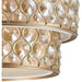 Paris Matte Gold Golden Teak Crystal 12 Light Pendant - Pendants