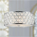 Paris Polished Chrome Clear Crystal 1 Light Pendant - Pendants