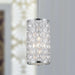 Paris Polished Chrome Clear Crystal 1 Light Pendant - Pendants