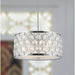 Paris Polished Chrome Clear Crystal 1 Light Pendant - Pendants