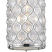 Paris Polished Chrome Clear Crystal 1 Light Pendant - Pendants