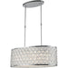 Paris Polished Chrome Clear Crystal 1 Light Pendant - Pendants