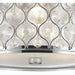 Paris Polished Chrome Clear Crystal 3 Light Flushmount - Flushmounts