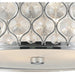 Paris Polished Chrome Clear Crystal 4 Light Flushmount - Flushmounts