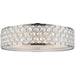 Paris Polished Chrome Clear Crystal 6 Light Flushmount - Flushmounts