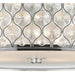 Paris Polished Chrome Clear Crystal 6 Light Flushmount - Flushmounts