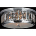 Parlour Polished Chrome Clear Crystal 4 Light Flushmount - Flushmounts