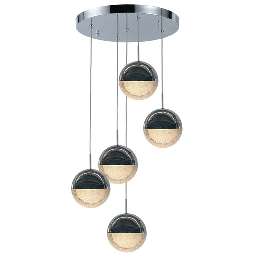 Phantasm Chrome 5 Light LED Pendant - Pendants