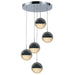 Phantasm Chrome 5 Light LED Pendant - Pendants
