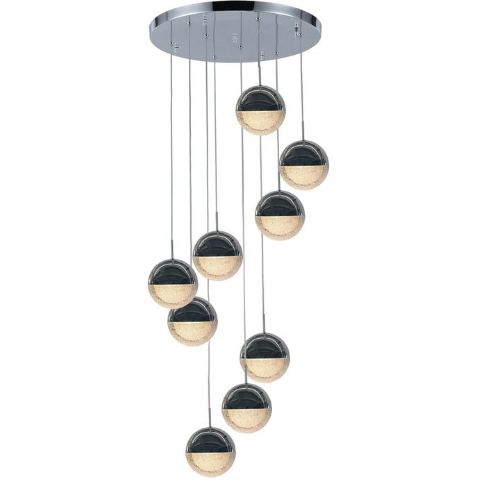 Phantasm Chrome 9 Light LED Pendant - Pendants
