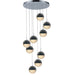 Phantasm Chrome 9 Light LED Pendant - Pendants