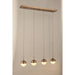 Phantasm Matte Gold Iced Opal Glass 4 Light LED Pendant - Pendants