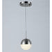 Phantasm Matte Nickel Iced Opal Glass 1 Light LED Pendant - Pendants