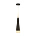 Pinnacle Matte Black Frosted Glass 2 Light LED Pendant - Pendants