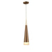 Pinnacle Matte Gold Frosted Glass 2 Light LED Pendant - Pendants