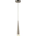 Pinnacle Polished Chrome Frosted Glass 1 Light LED Pendant - Pendants