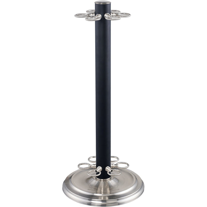 Players Matte Black Brushed Nickel Cue Stands - Cue Stands