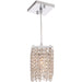 Prism Polished Chrome Clear Crystal 1 Light Mini-Pendant - Mini-Pendants