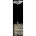 Prism Polished Chrome Clear Crystal 1 Light Mini-Pendant - Mini-Pendants