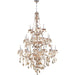 Provence Polished Chrome Amber Crystal 25 Light Chandelier - Chandeliers