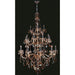 Provence Polished Chrome Amber Crystal 25 Light Chandelier - Chandeliers