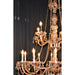 Provence Polished Chrome Amber Crystal 25 Light Chandelier - Chandeliers