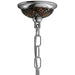Provence Polished Chrome Amber Crystal 6 Light Chandelier - Chandeliers