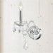 Provence Polished Chrome Clear Crystal 1 Light Wall Sconce - Wall Sconces