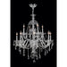 Provence Polished Chrome Clear Crystal 12 Light Chandelier - Chandeliers