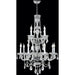 Provence Polished Chrome Clear Crystal 12 Light Chandelier - Chandeliers