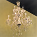 Provence Polished Chrome Clear Crystal 12 Light Chandelier - Chandeliers