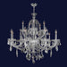 Provence Polished Chrome Clear Crystal 15 Light Chandelier - Chandeliers