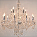 Provence Polished Chrome Clear Crystal 15 Light Chandelier - Chandeliers