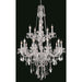 Provence Polished Chrome Clear Crystal 15 Light Chandelier - Chandeliers
