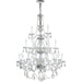 Provence Polished Chrome Clear Crystal 21 Light Chandelier - Chandeliers
