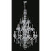 Provence Polished Chrome Clear Crystal 25 Light Chandelier - Chandeliers