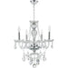 Provence Polished Chrome Clear Crystal 4 Light Chandelier - Chandeliers