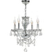 Provence Polished Chrome Clear Crystal 4 Light Chandelier - Chandeliers