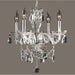 Provence Polished Chrome Clear Crystal 4 Light Chandelier - Chandeliers